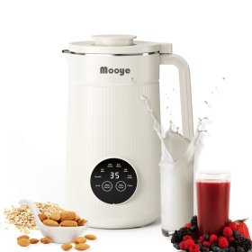 8 in 1 Automatic Nut Milk Maker Machine,35oz Multi-Functional Soy Milk Maker with 10 Blades, Plant-Based, Oat, Almond